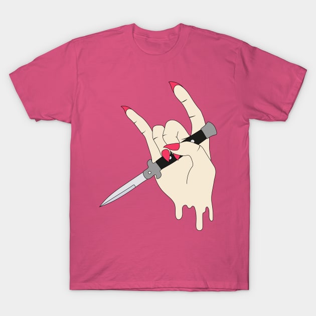 Switchblade Beauty T-Shirt by myacideyes